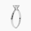 Simple six prong moissanite 925 silver wedding ring
