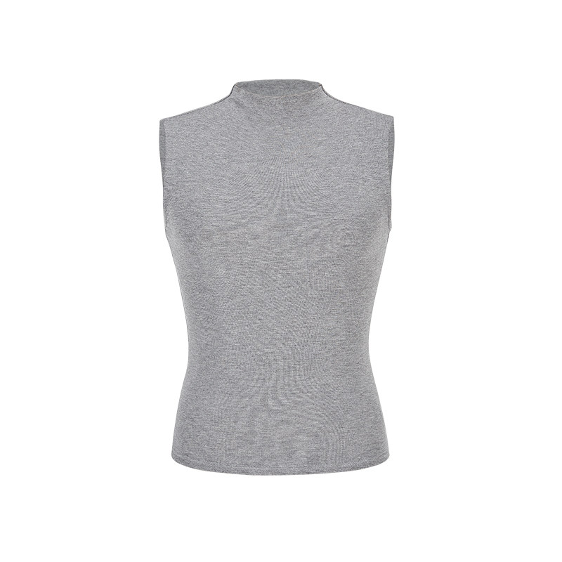 MosesQueen魔西女王半高领无袖t恤背心女夏外穿修身内搭打底上衣,淘宝优惠券,粉丝福利购,淘宝优惠卷