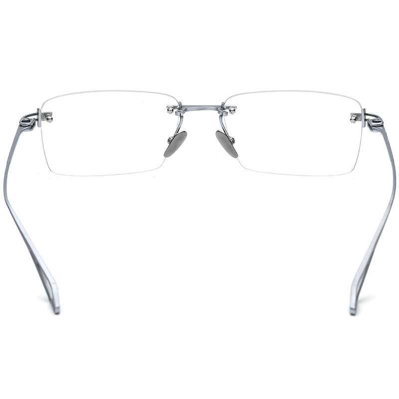 无螺丝无框方形商务眼镜架男超轻纯钛金属光学近视眼镜框男士深圳,淘宝优惠券,粉丝福利购,淘宝优惠卷