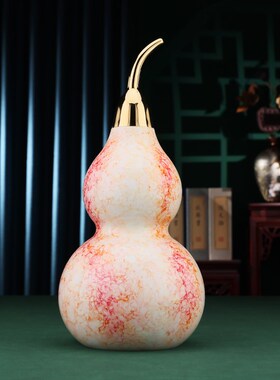 黄铜《事事如意葫芦》摆件中式家居客G厅玄关办公室装饰品摆设礼