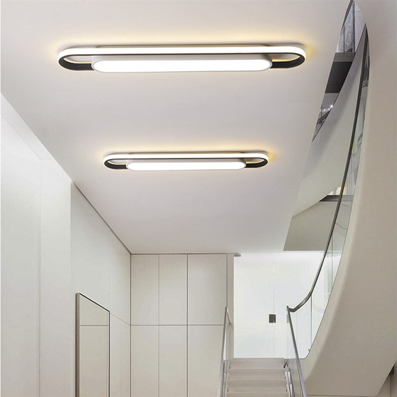 长条吸顶灯入户现代简约简约衣帽间中山卧室极简玄关走廊过道灯具 - 图0