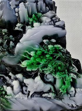 玉石丝绸之路摆件独山芙蓉石工艺品奇石原石石雕居家办公乔迁送礼