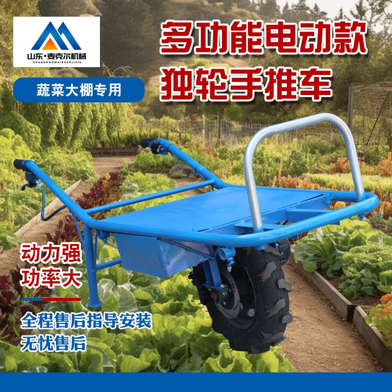 电动鸡公车爬山爬坡手推车小型果园菜园搬运车独轮车大马力带倒挡 - 图2