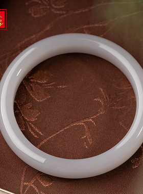 新中式国风和田玉手镯子高冰玉镯