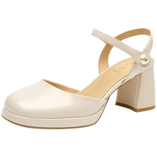 卓诗尼清仓优雅粗跟百搭高跟鞋