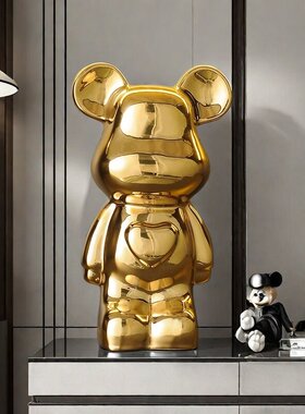 大号暴力熊陶瓷存钱罐摆件