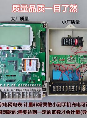 华立威胜380V三相四线有功电能表液晶智能分时峰平谷工业电表