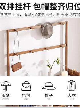 鞋柜家用门口多层鞋架子新款2023爆款室内简易收纳实木防尘鞋架竹