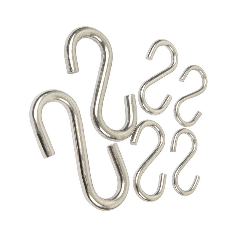 304不锈钢S钩厨房S型挂钩白钢挂物钩实心S钩S型金属钩家用挂钩,淘宝优惠券,粉丝福利购,淘宝优惠卷