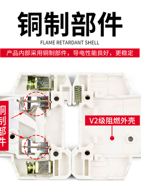 熔断器底座 保险丝座RT18-32X/63X 1P 2P 3P 4P带灯 不含熔芯