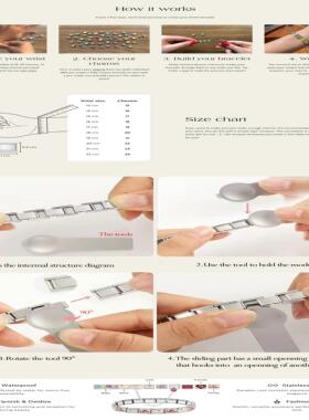 北欧立体模块手链情人节兔子猫咪糖果法老不绣钢手镯