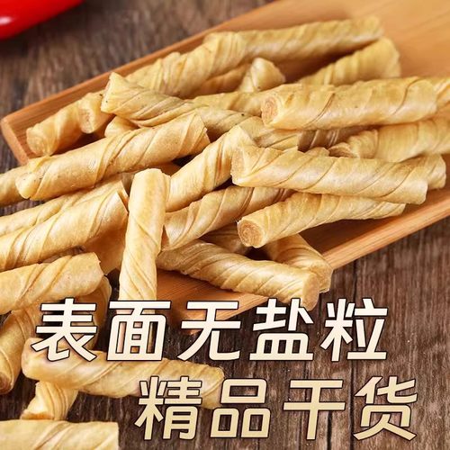 干豆筋丁无盐粒豆制品干货辣条原料豆棒豆卷人造素肉散装凉拌菜 - 图3