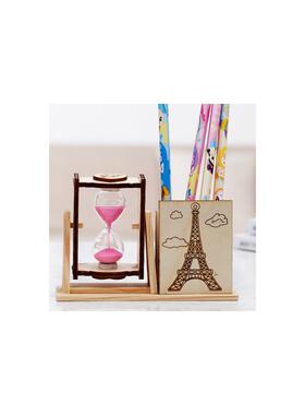 儿童节礼物简约木质单沙漏