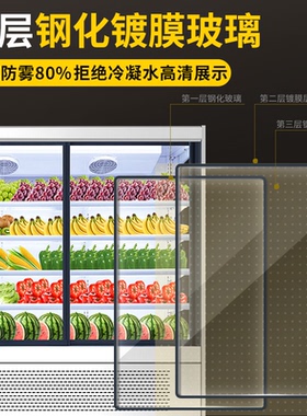 新款水果蔬菜串串展示柜全钢全铜