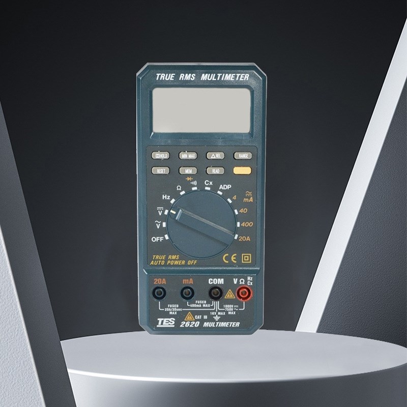台湾泰仕TES-2620 手持式万用表 防水装置保护功能 数字式电表 - 图2