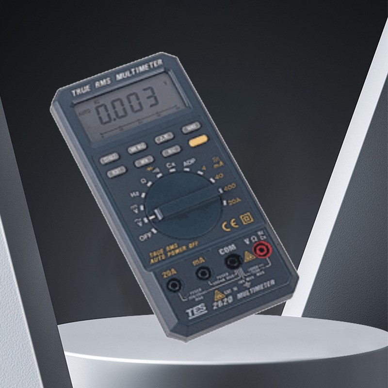 台湾泰仕TES-2620 手持式万用表 防水装置保护功能 数字式电表 - 图1