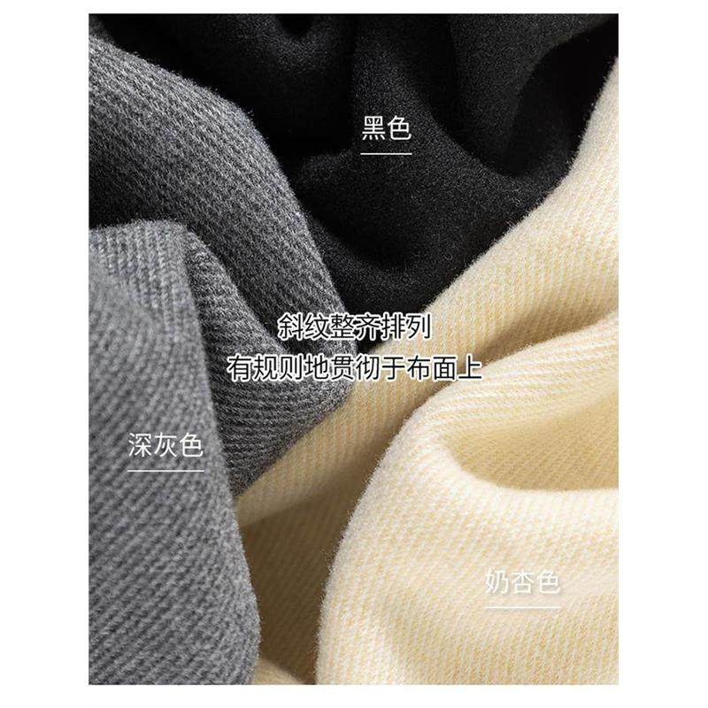 醋酸羊毛呢阔腿裤女秋冬季加绒厚2025新款窄版直筒运动休闲卫裤子,淘宝优惠券,粉丝福利购,淘宝优惠卷