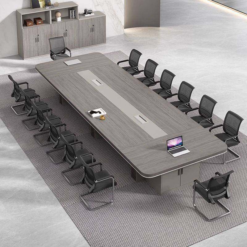 现代办公家具办公桌板式长方形大型会议桌长桌洽谈桌椅组合大尺寸,淘宝优惠券,粉丝福利购,淘宝优惠卷