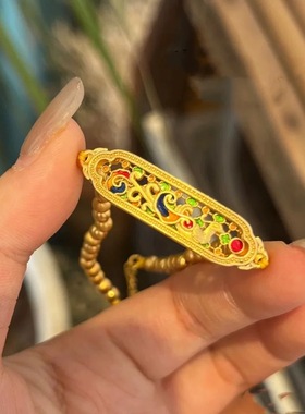 金店同款沙金仿真999百鸟朝凤手链手牌手链女款高级感送女友礼物