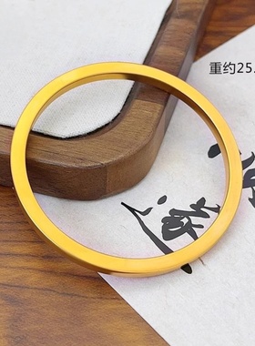 卡纯诗金店同款沙金仿真金四方古法传承手镯女高级感手环送女友