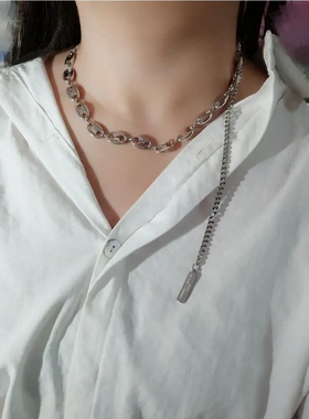 justine多种戴法猪鼻超酷项链手链耳环欧美锁骨链项链女