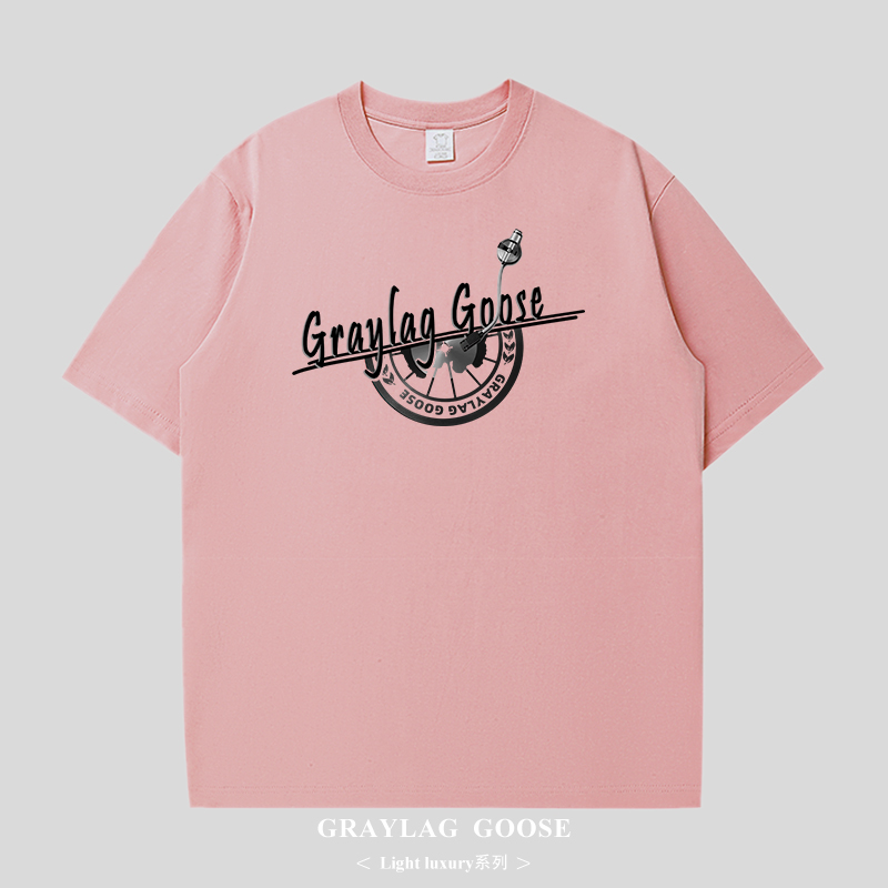 GRAYLAG GOOSE旗舰店正品短袖T恤男女情侣圆领春夏基础款重磅纯棉