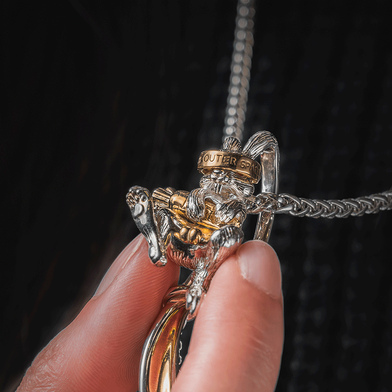 EYEVOLVE甜酷925银复古朋克兔项链男女潮流原创设计小众高级感,淘宝优惠券,粉丝福利购,淘宝优惠卷