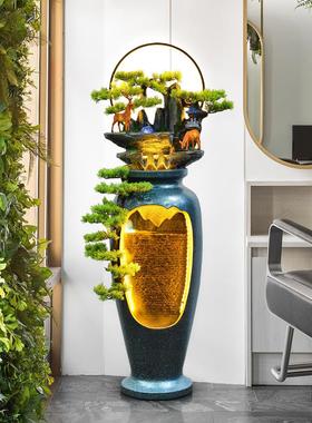 风水球客厅假山喷泉公司开业礼品招财流水摆件循环生财风水轮落地