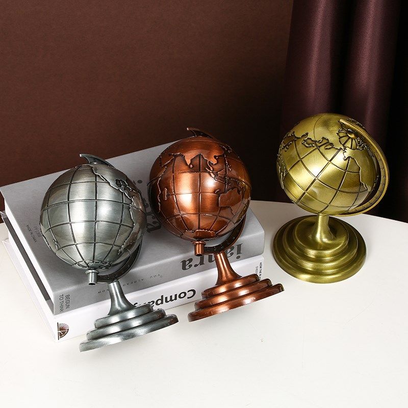 现代轻奢高档地球仪摆件酒柜办公室书房桌面玄关客厅家居软装饰品,淘宝优惠券,粉丝福利购,淘宝优惠卷