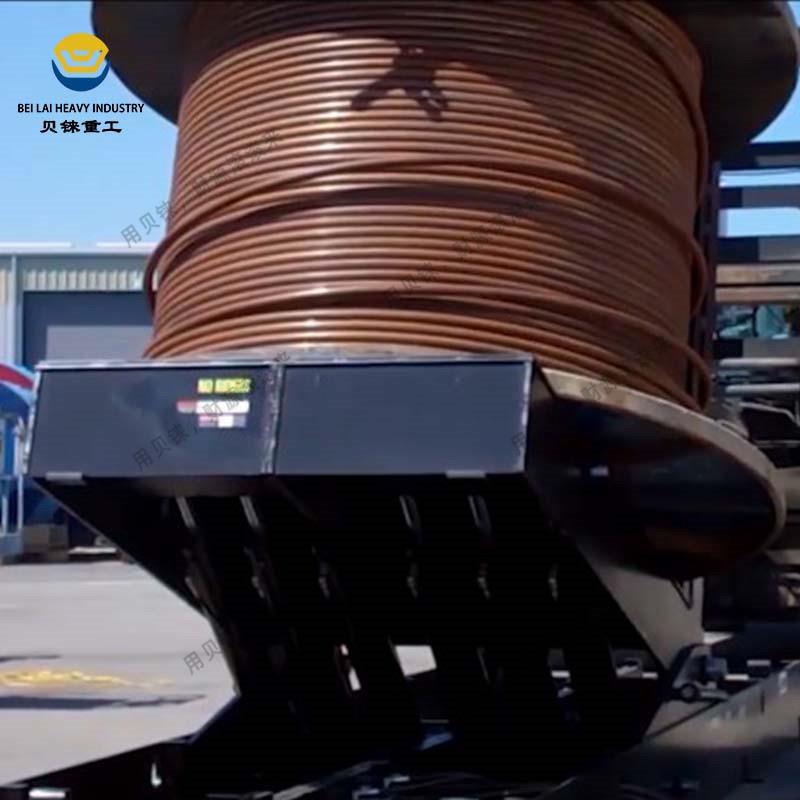 90度翻转平台大载重线圈L型反转平台100吨倾斜器V型面液压翻转机 - 图2