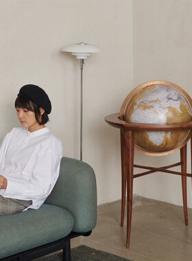 直径45CM玄关书房客厅别墅办公室装饰品落地地球仪高端礼