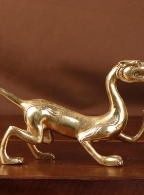 杨铜记 铜四圣 玄武朱雀青龙白虎铜四位神四圣铜摆件