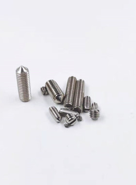 GB71.5X5-5X20不锈钢标准件无头螺钉304不锈钢一字尖头紧定螺丝