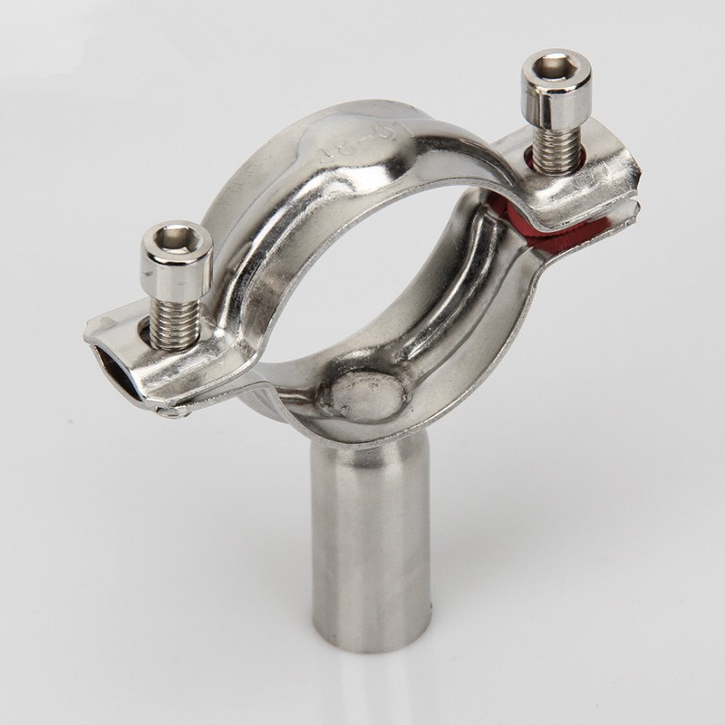 304 不锈钢管焊接支架管夹管道固定卡子支架圆管卡扣抱箍水管紧固 - 图0