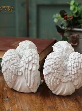 北欧古典创意祈祷天使家居装饰杂货花园客厅桌面丘比特礼物摆件