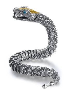 翔栩手工编织手链男高级感小众设计感个性响尾蛇嘻哈霸气