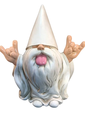 创意艺术庭院设计拉臭臭矮人田园树脂摆件 设计装饰品摆件