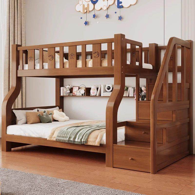 全实木双层上下床多功能高低床两层上下铺木床大人双人儿童子母床,淘宝优惠券,粉丝福利购,淘宝优惠卷