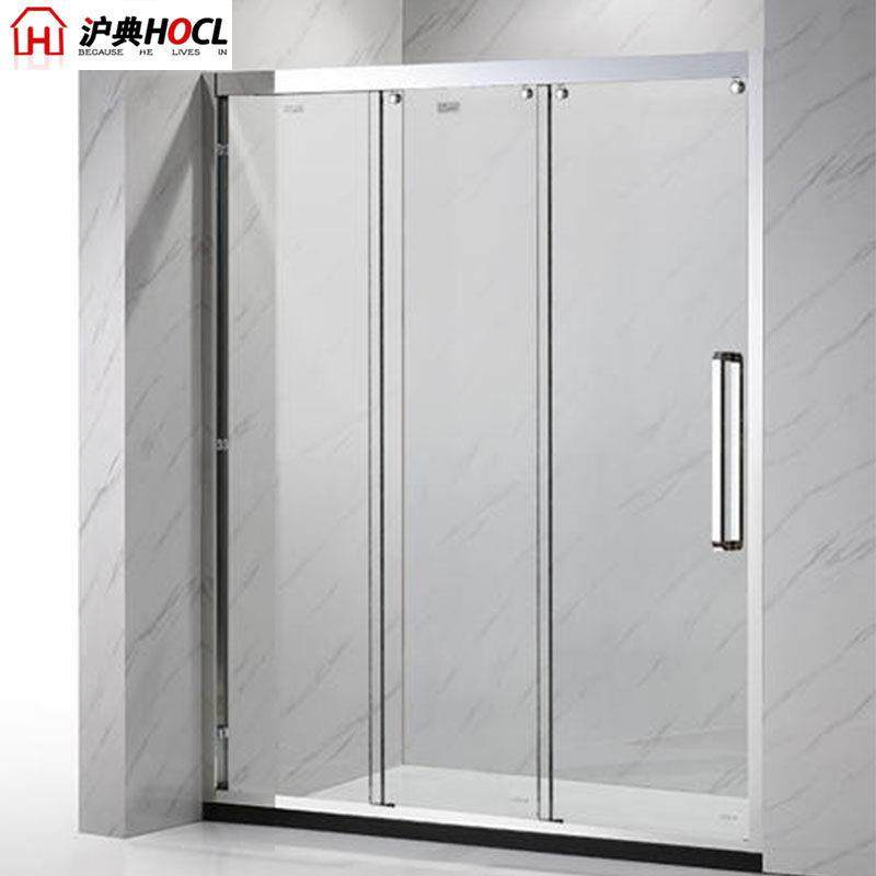 不锈钢三联动淋浴房极窄一字形推拉玻璃移门卫生间干湿分离隔断,淘宝优惠券,粉丝福利购,淘宝优惠卷