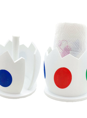 3D打印创意独特小众蛋壳形状卷纸架模型家居厨房实用卷纸架摆件