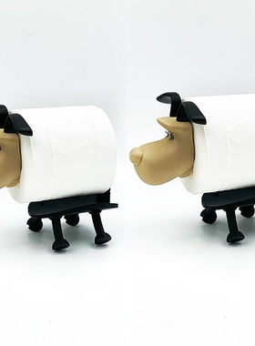 3D打印家居百搭简约大方卷纸器神器模型创意可爱狗狗卷纸器摆件