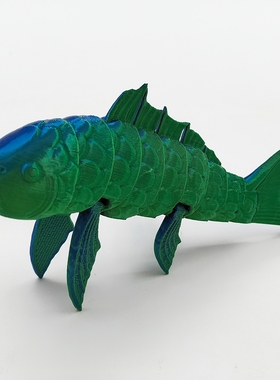 3d打印新款锦鲤鱼摆件玩具家居装饰品桌面摆件可活动关节儿童礼物