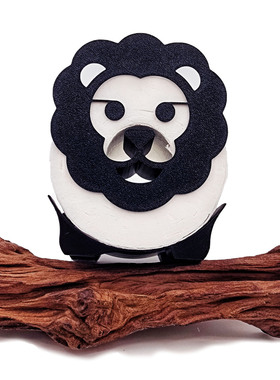 3D打印趣味可爱狮子卷纸架模型夜市摆地摊同款狮子卷纸架家居摆件