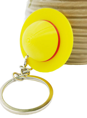 3D打印海贼王动漫周边路飞草帽钥匙扣模型可挂包包创意草帽钥匙扣