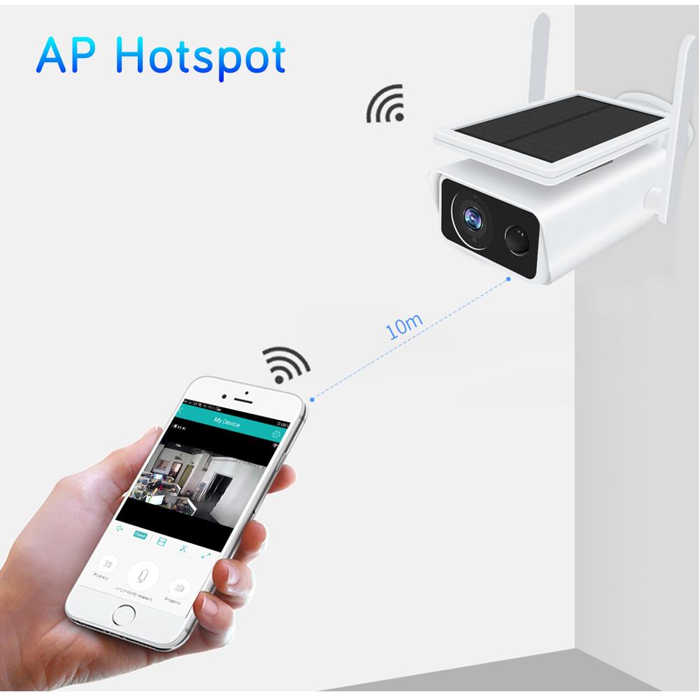 4MP Solar Battery WiFi CC TV Security IP Camera Home iCsee - 图1