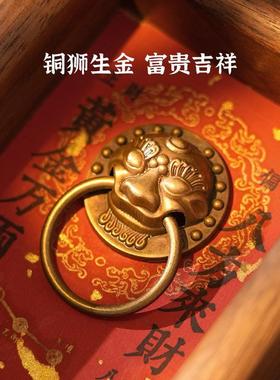 招财摆件入户门玄关装饰画客厅桌面中式门神相框摆台乔迁新居礼物