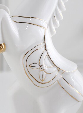 新中式描金十二生肖招财摆件全套整套陶瓷鼠牛虎兔龙蛇马羊猴狗猪