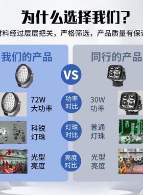 行车吊车大型起重机安全警示灯红蓝聚光作业指示信号航吊天车灯