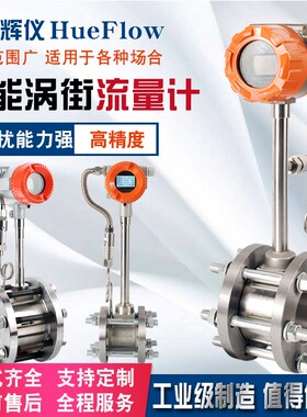 智能涡街流量计蒸汽压缩空气流量计量表数显防腐耐高温气体流量计