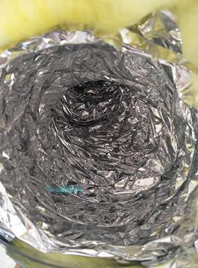 中央空调保温管排风管铝箔夹筋通风玻璃棉纤维伸缩软管冷风管200